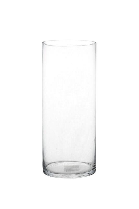 12 Inch Clear Cylinder Glass Vase 5W x 12H -- 12 Per Case