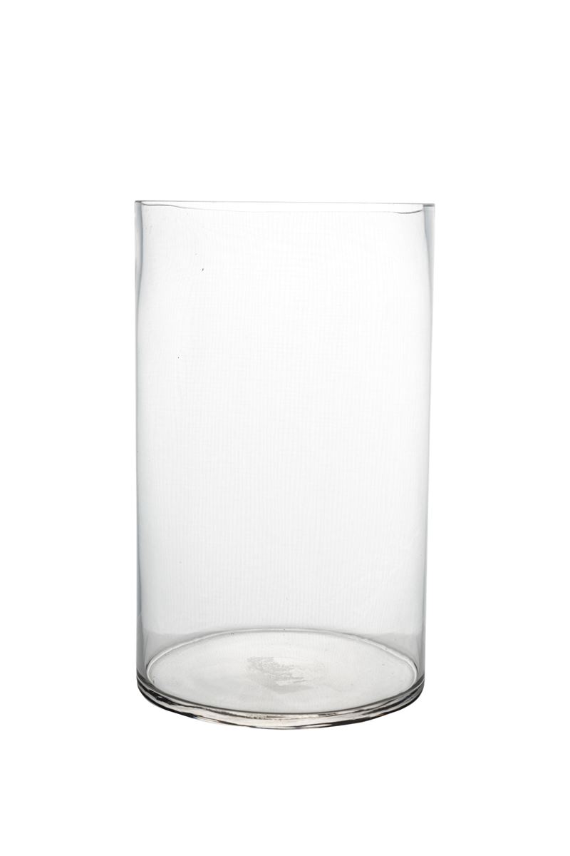 10 Inch Clear Cylinder Glass Vase 6W x 10H -- 6 Per Case