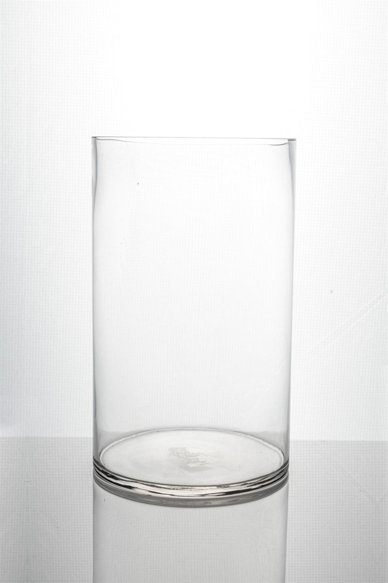 10 Inch Clear Cylinder Glass Vase 6W x 10H -- 6 Per Case