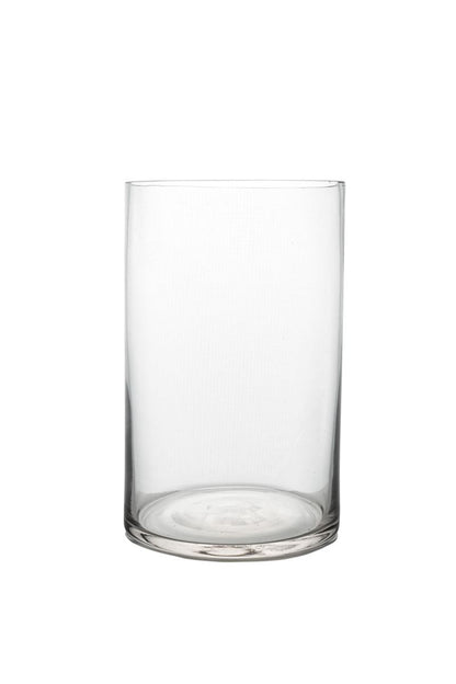 8 Inch Clear Cylinder Glass Vase 5W x 8H -- 12 Per Case