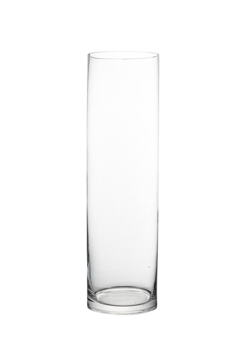 13.5 Inch Clear Cylinder Glass Vase 4W x 13.5H -- 12 Per Case