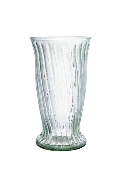 12 Inch Clear Cup Glass Vase 7W x 12H -- 6 Per Case