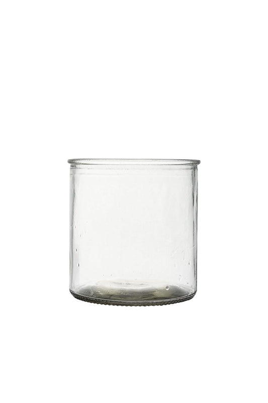 4 Inch Clear Cylinder Glass Vase 4W x 4H -- 12 Per Case