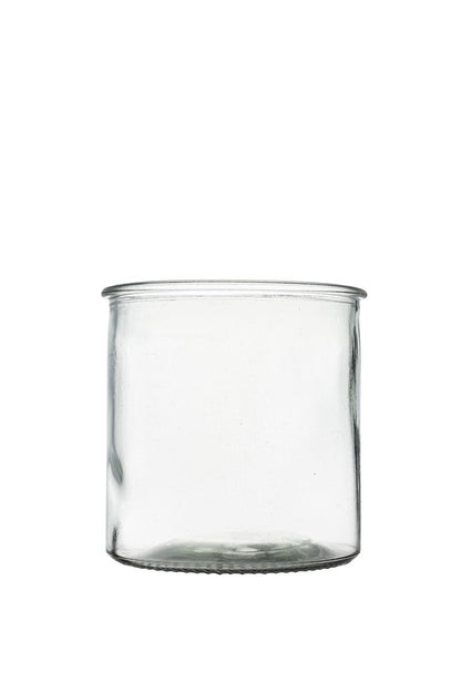 5 Inch Clear Cylinder Glass Vase 4.75W x 5H -- 12 Per Case