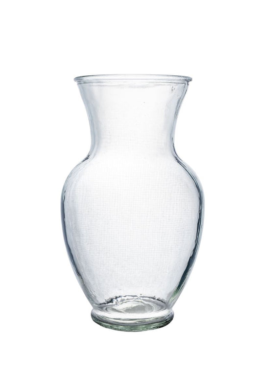 11 Inch Clear Belly Glass Vase 5W x 11H -- 6 Per Case