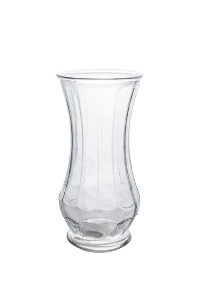 9.75 Inch Clear Illusion Glass Vase 4.5W x 9.75H -- 12 Per Case