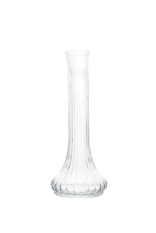 9 Inch Clear Bud Glass Vase 1.5W x 9H -- 24 Per Case