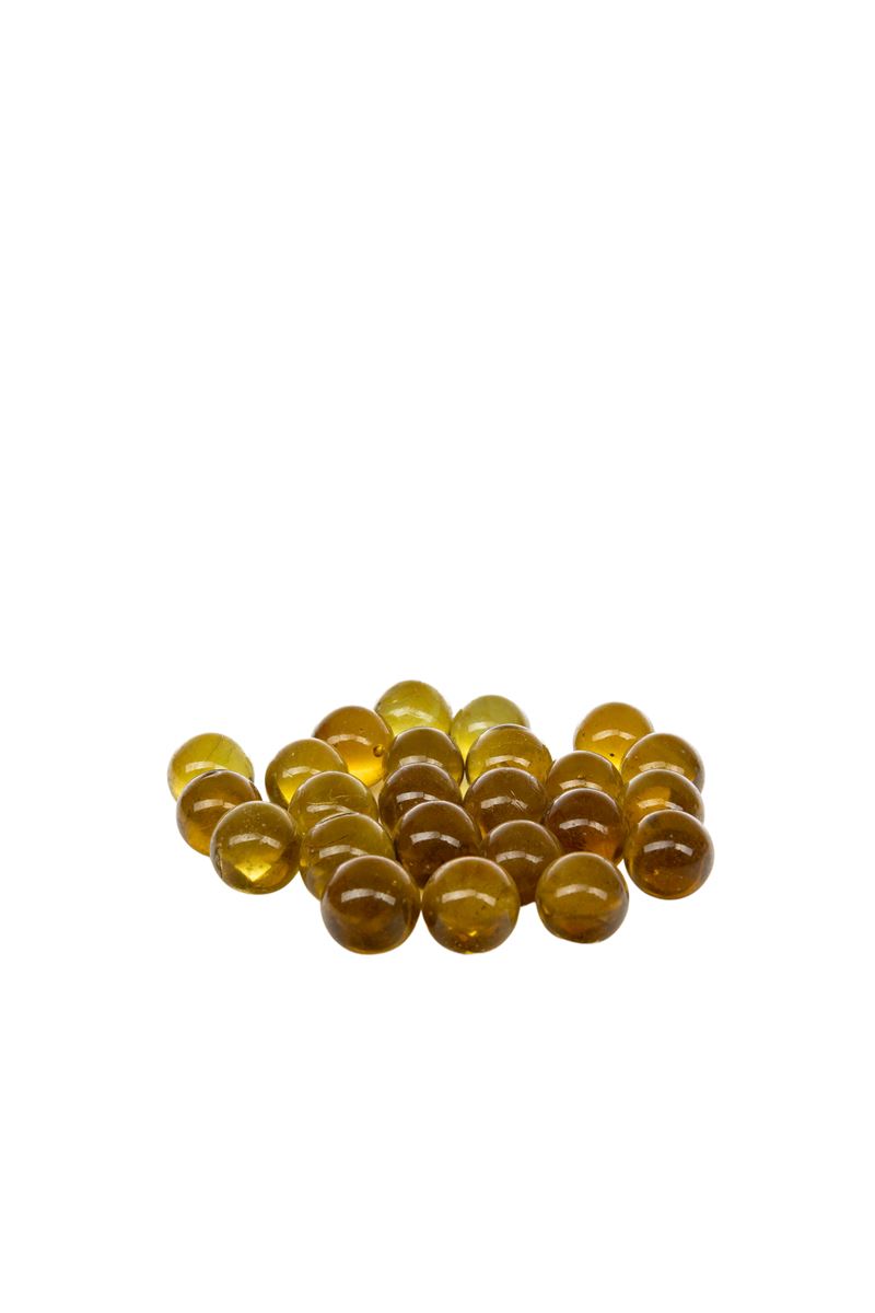 100PCS Amber Marbles -- 18 Per Case