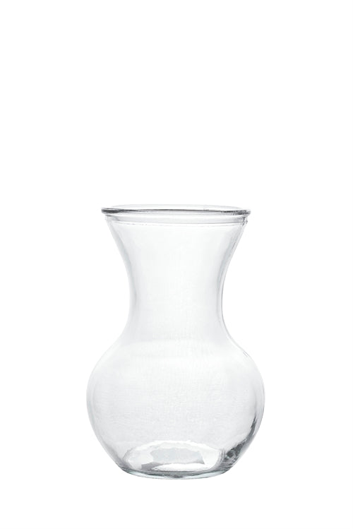 7.5 Inch Clear Belly Glass Vase 4W x 7.5H -- 12 Per Case