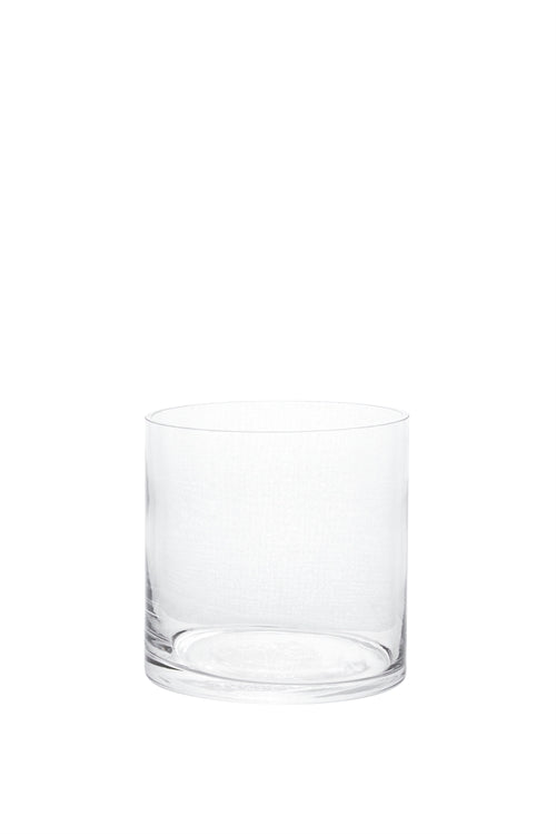 4 Inch Clear Cylinder Glass Vase 4W x 4H -- 24 Per Case