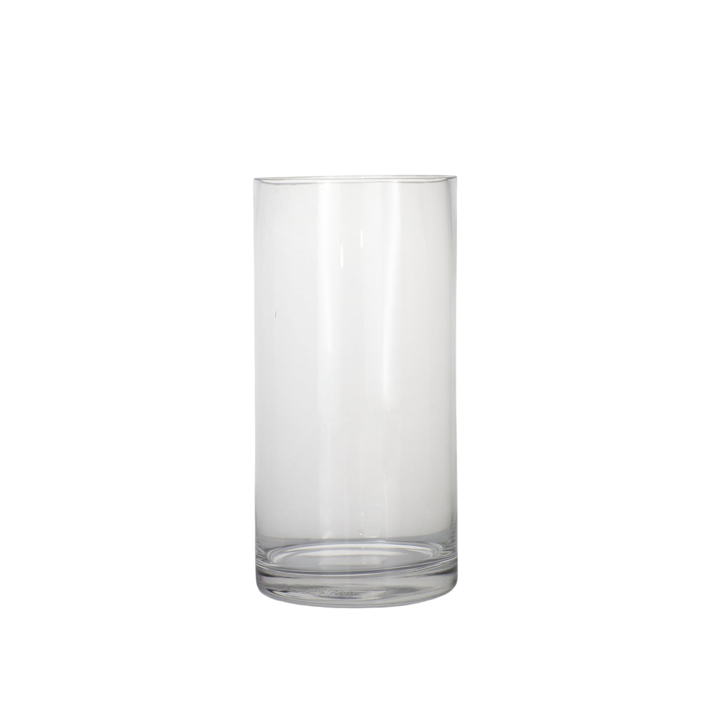 10 Inch Clear Cylinder Glass Vase 5W x 10H -- 24 Per Case