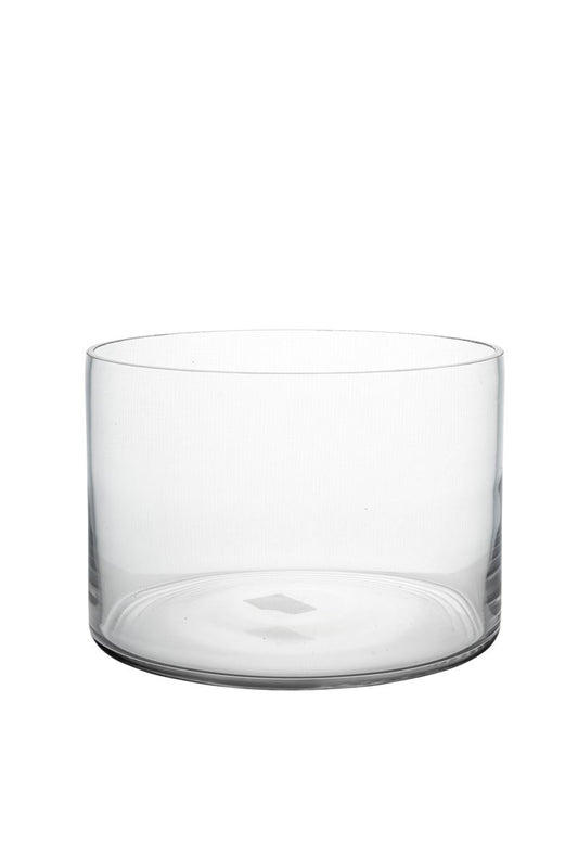 6 Inch Clear Cylinder Glass Vase 9W x 6H -- 8 Per Case