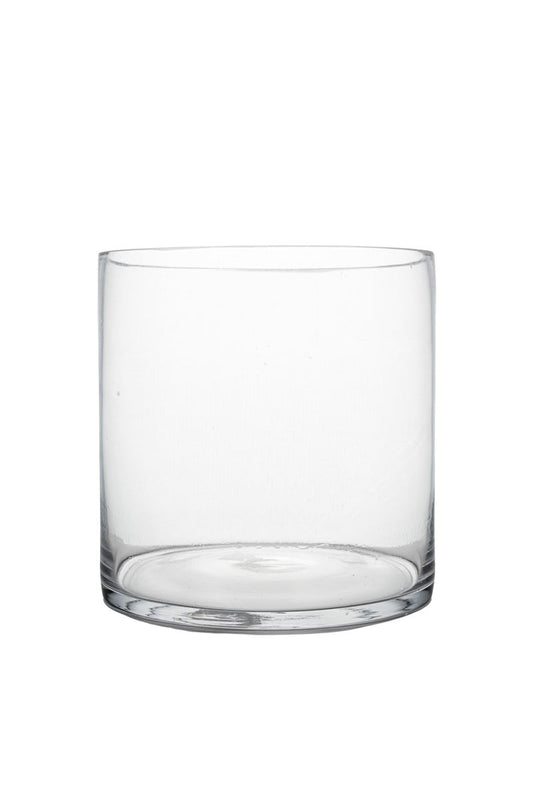 7 Inch Clear Cylinder Glass Vase 7W x 7H -- 6 Per Case