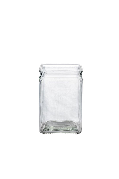 6 Inch Clear Rectangle Glass Vase 4L x 3W x 6H -- 24 Per Case