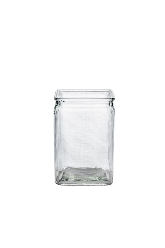 6 Inch Clear Rectangle Glass Vase 4L x 3W x 6H -- 24 Per Case