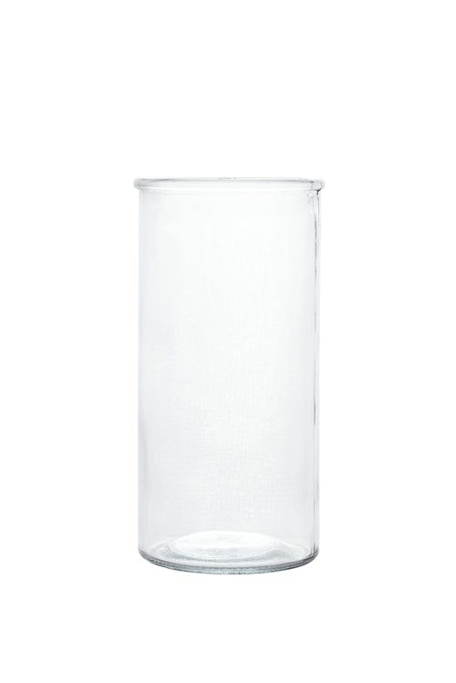 8 Inch Clear Cylinder Glass Vase 4W x 8H -- 24 Per Case