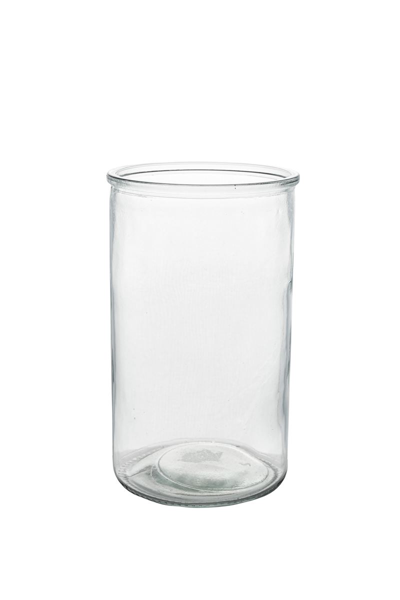 8 Inch Clear Cylinder Glass Vase 4.75W x 8H -- 12 Per Case
