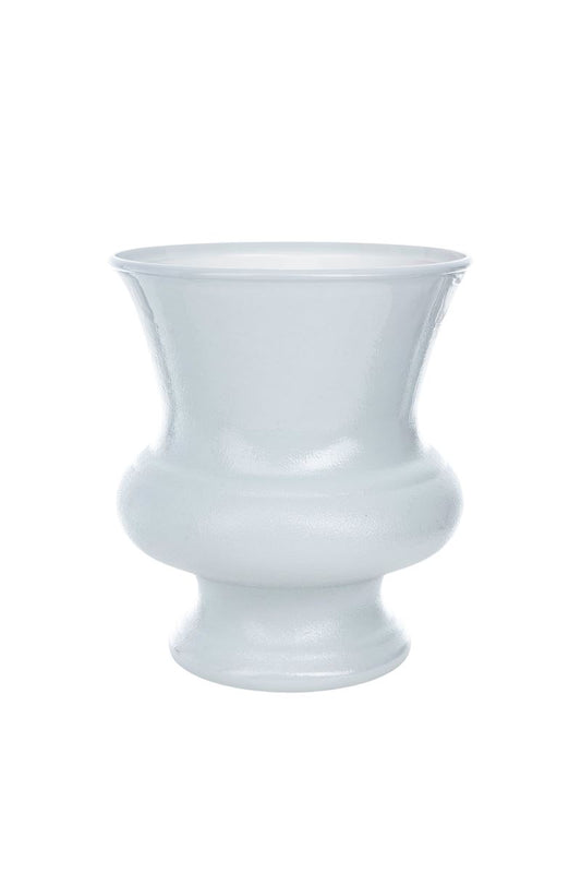 10 Inch White Plastic Urn 8W X 10H -- 6 Per Case
