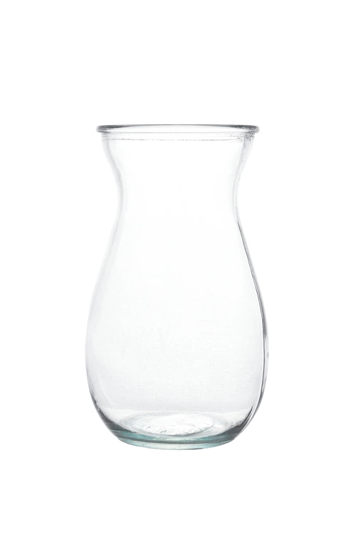 9 Inch Clear Belly Glass Vase 4.5W x 9H -- 12 Per Case