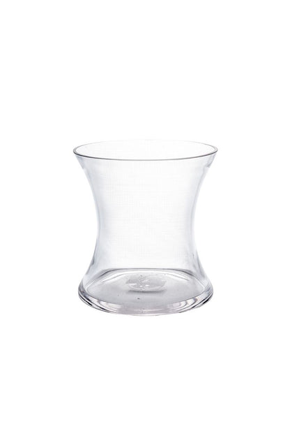 6 Inch Clear Hour Glass Vase 6W x 6H -- 12 Per Case