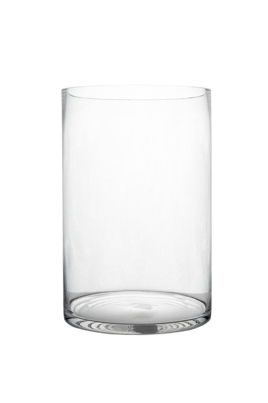 10 Inch Clear Cylinder Glass Vase 8W x 10H -- 6 Per Case