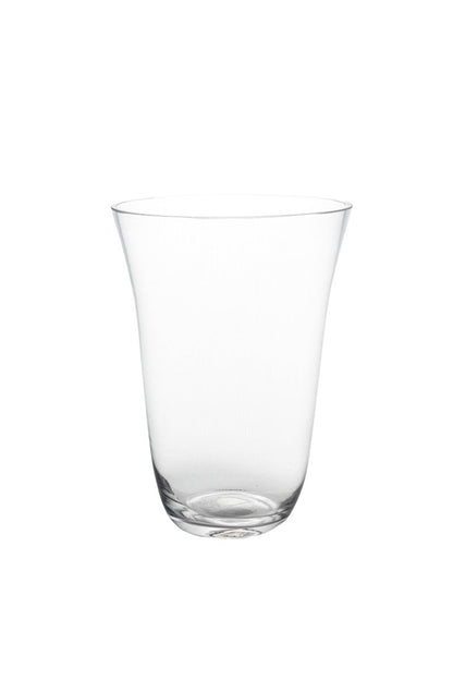 9 Inch Clear Cup Glass Vase 7W x 9H -- 12 Per Case