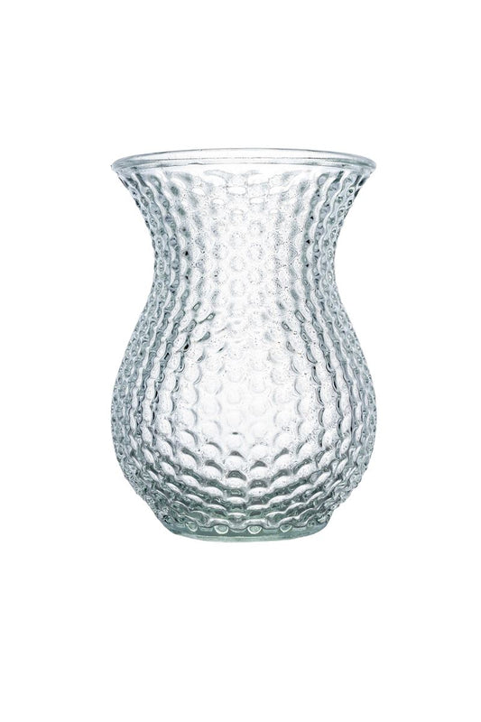 7.5 Inch Clear Belly Glass Vase 5.5W x 7.5H -- 12 Per Case