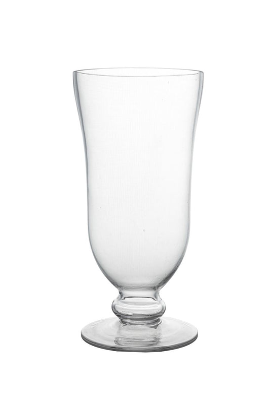 12 Inch Clear Cup Footed Glass Vase 6W x 12H -- 6 Per Case