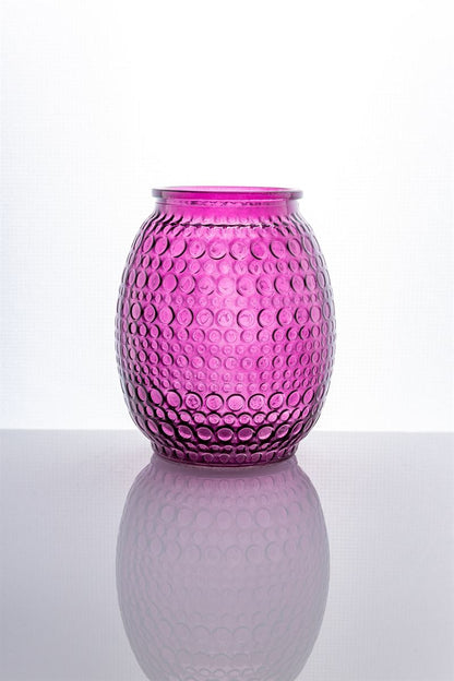 7 Inch Purple Bullet Glass Vase 4W x 7H -- 12 Per Case