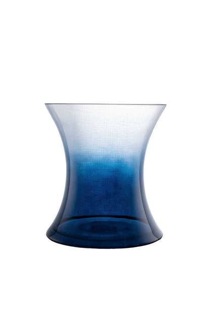 7 Inch Dark Blue Hour Glass Vase 6.5W x 7H -- 6 Per Case