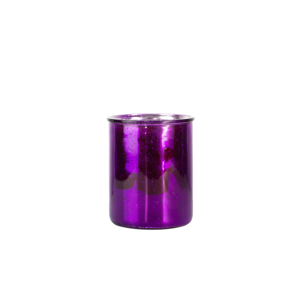 6 Inch Mercury Purple Cylinder Glas Vase 5W x 6H -- 12 Per Case