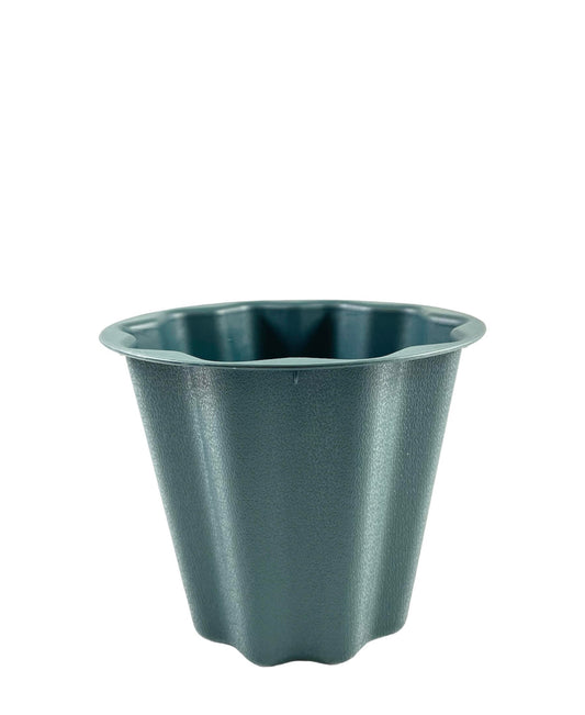 5J Green Bucket Plastic Planter 8W x 6.5H -- 36 Per Case