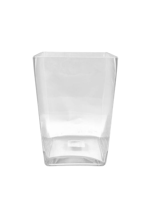 10 Inch Clear Rectangular Glass Vase 4W x 6L x 10H -- 12 Per Case