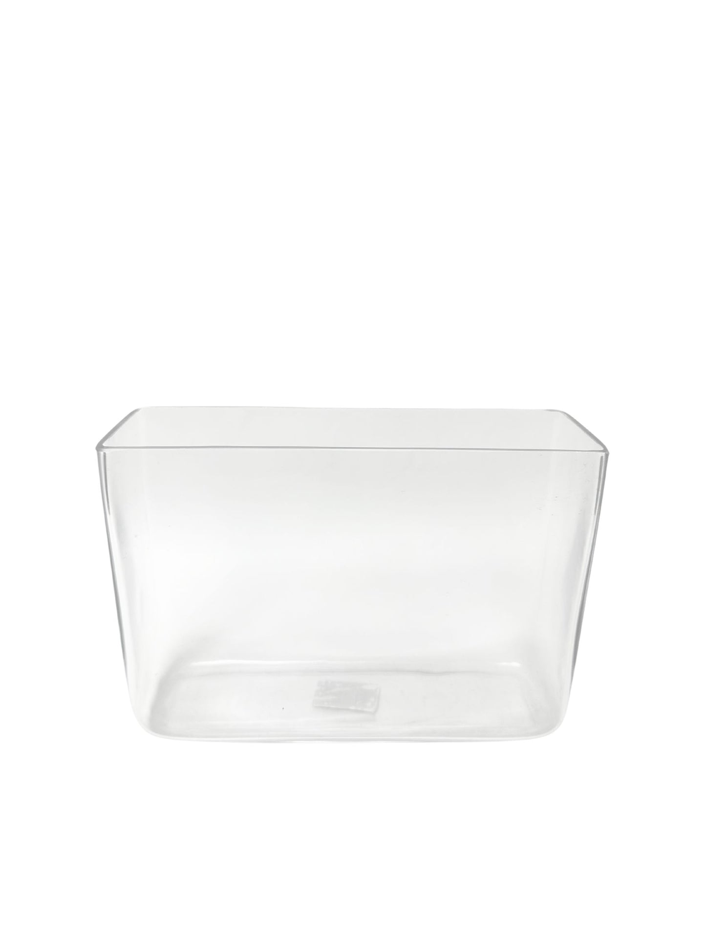 7 Inch Clear Rectangle Glass Vase 3W x 10L x 7H -- 6 Per Case