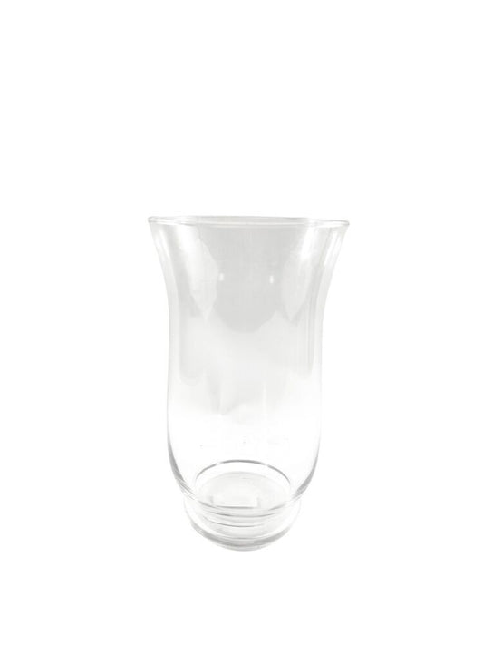 10 Inch Clear Hurricane Glass Vase 6W x 10H -- 24 Per Case