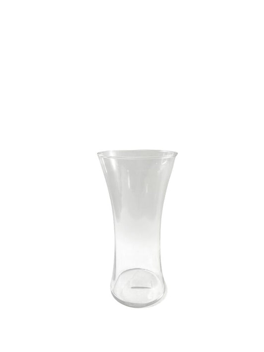 6.5 Inch Clear Hour Glass Vase 4W x 6.5H -- 48 Per Case