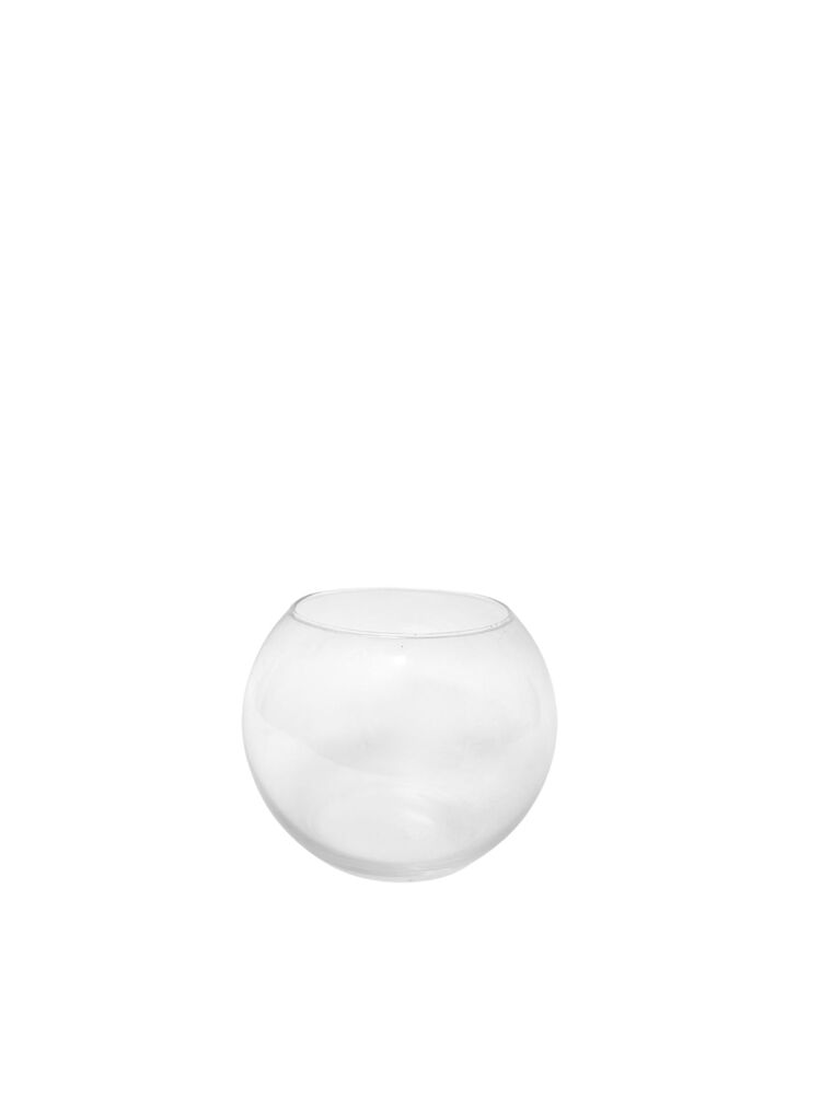 4.5 Inch Clear Fishbowl Glass Vase 6W x 4.5H -- 48 Per Case