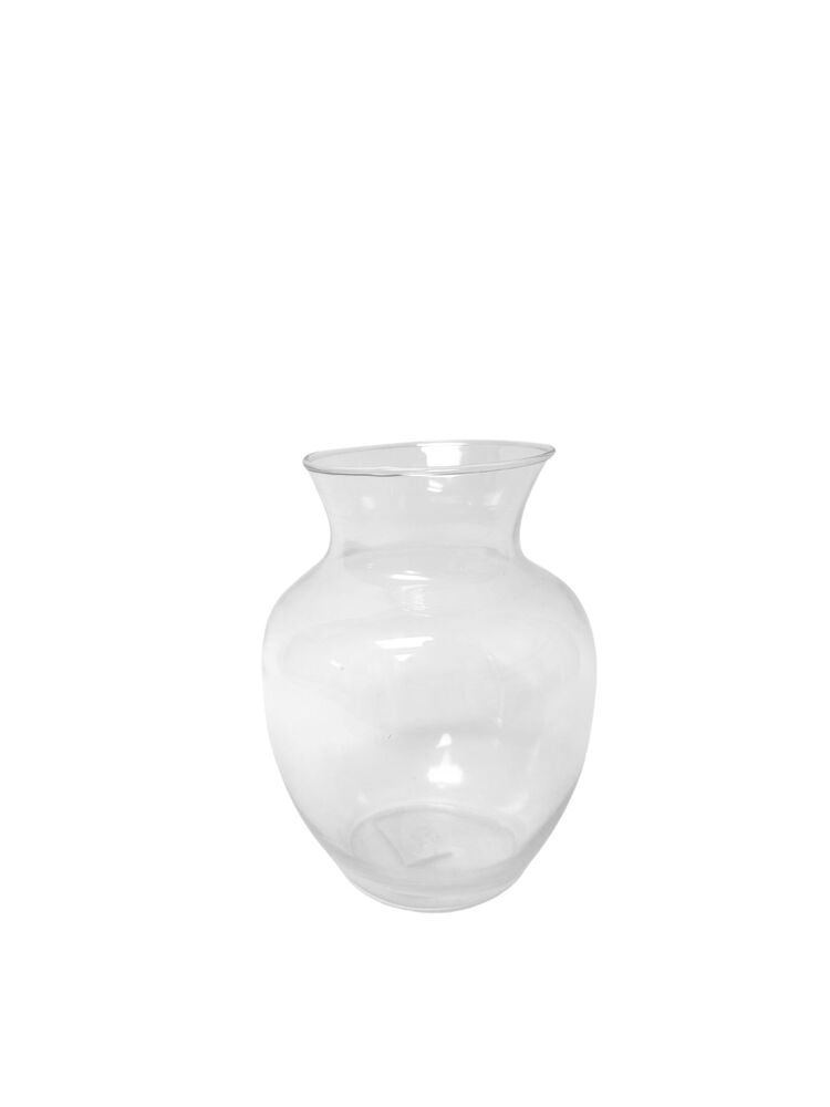 6.5 Inch Clear Belly Glass Vase 5W x 6.5H -- 36 Per Case