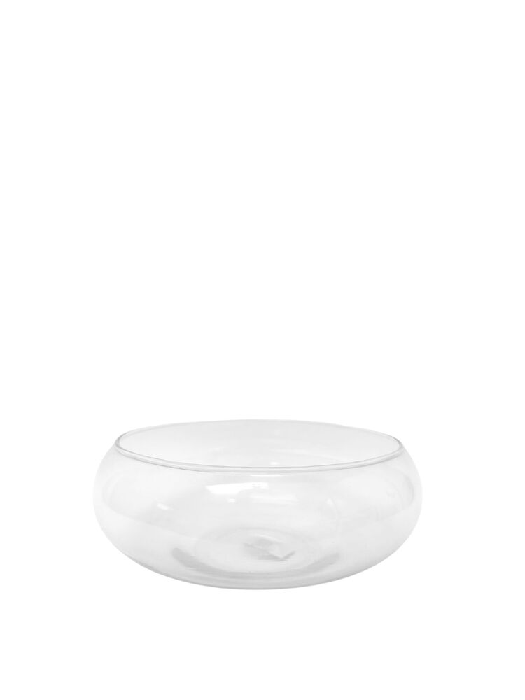 3 Inch Clear Bowl Glass Vase 8W x 3H -- 40 Per Case