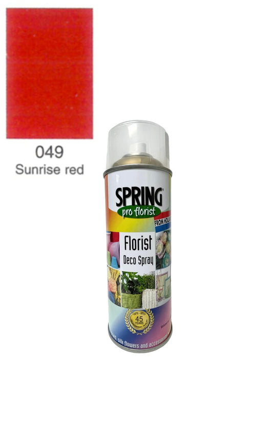 400ml Spray Color - 049 Sunrise Red -- 12 Per Case