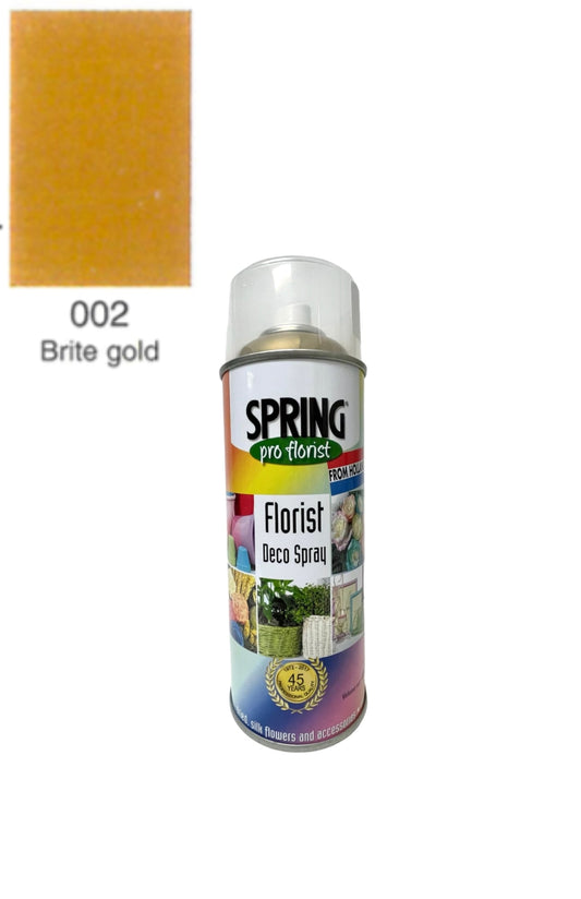 400ml Spray Color - 002 Brite Gold -- 12 Per Case