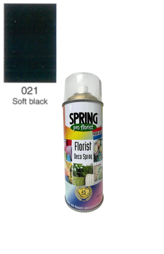 400ml Spray Color - 021 Soft Black -- 12 Per Case