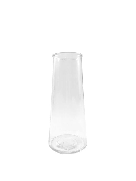 9 Inch Clear Cylinder Glass Vase 3W x 9H -- 12 Per Case