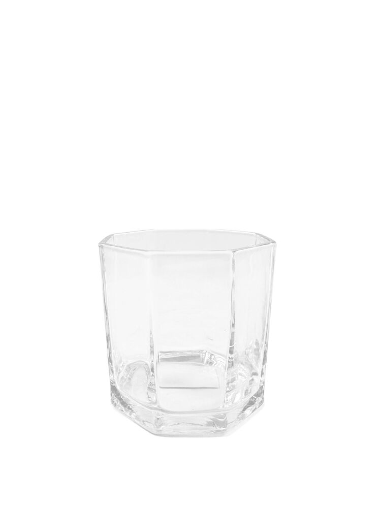 6 Inch Clear Octagon Glass Vase 6L x 6W x 6H -- 12 Per Case