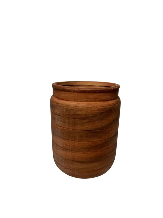8 Inch Cylinder Terracotta Pot 5.5â€W x 8â€H -- 12 Per Case
