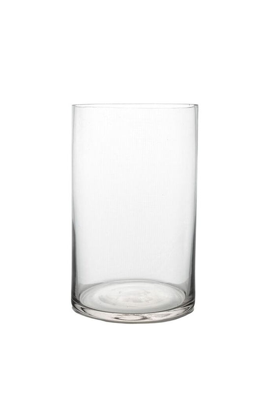 8 Inch Clear Cylinder Glass Vase 5W x 8H -- 36 Per Case