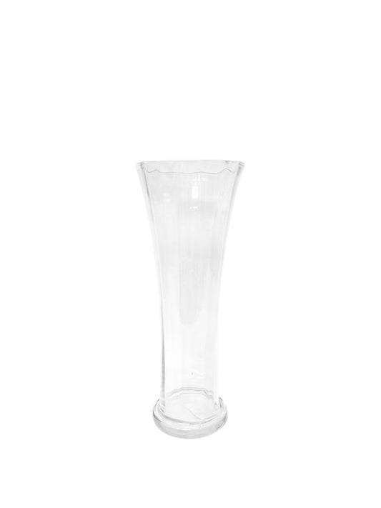 12 Inch Clear Cup Glass Vase 5D x 12H -- 12 Per Case