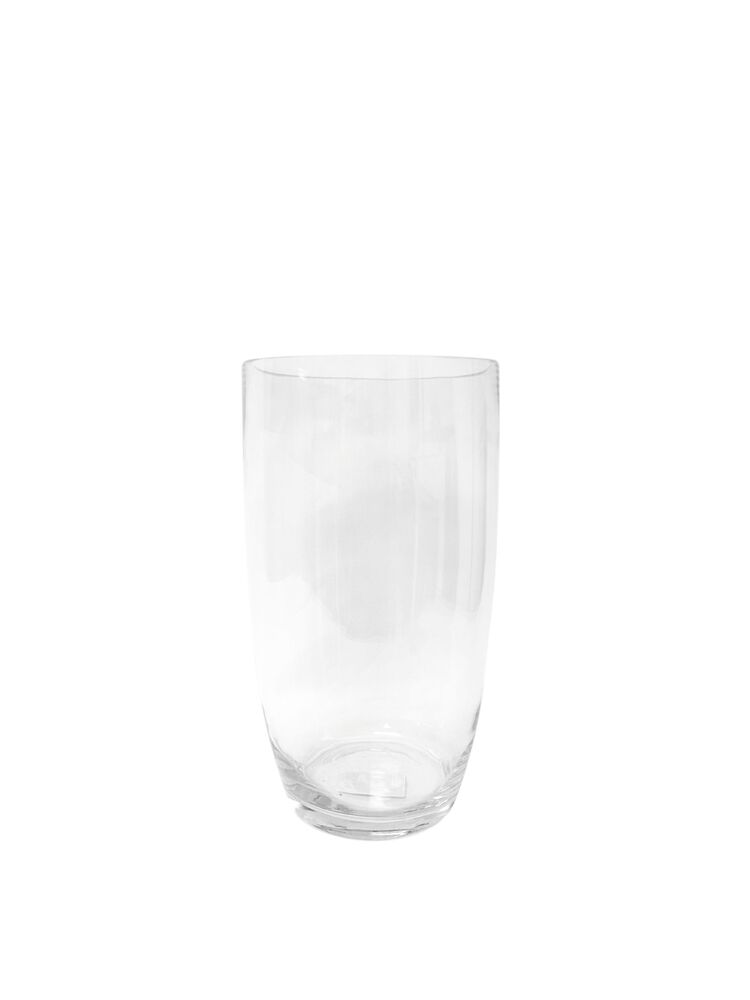 10 Inch Clear Bullet Glass Vase 5.5D x 10H -- 8 Per Case