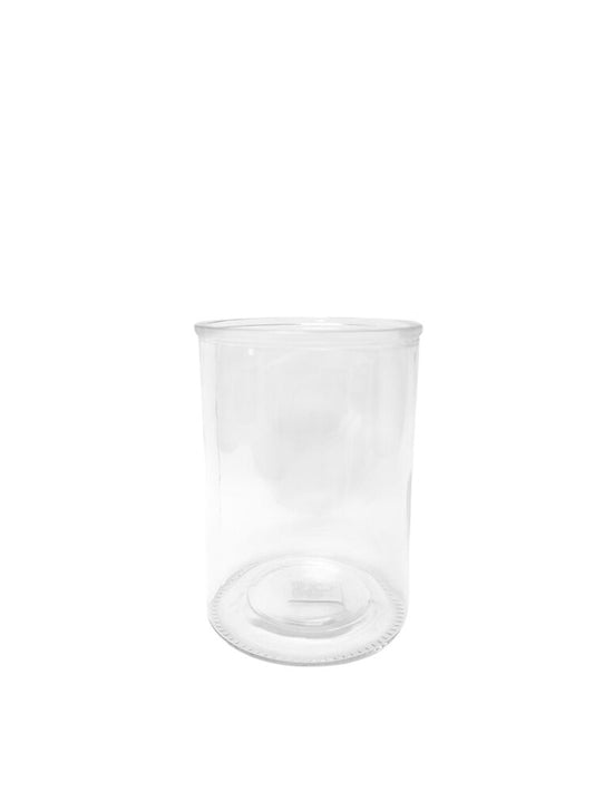 8 Inch Cylinder Glass Vase 6Dx8H -- 12 Per Case