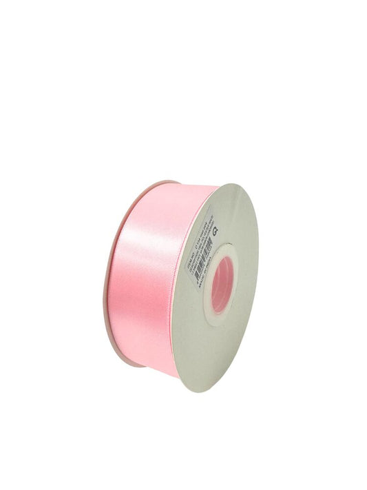 1.5 Inch Polyester Single Satin Ribbon (50 Yards) - Rose Pink -- 9 Per Case